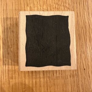 DeNami Design Wood Mounted Rubber Stamp
 Solid square